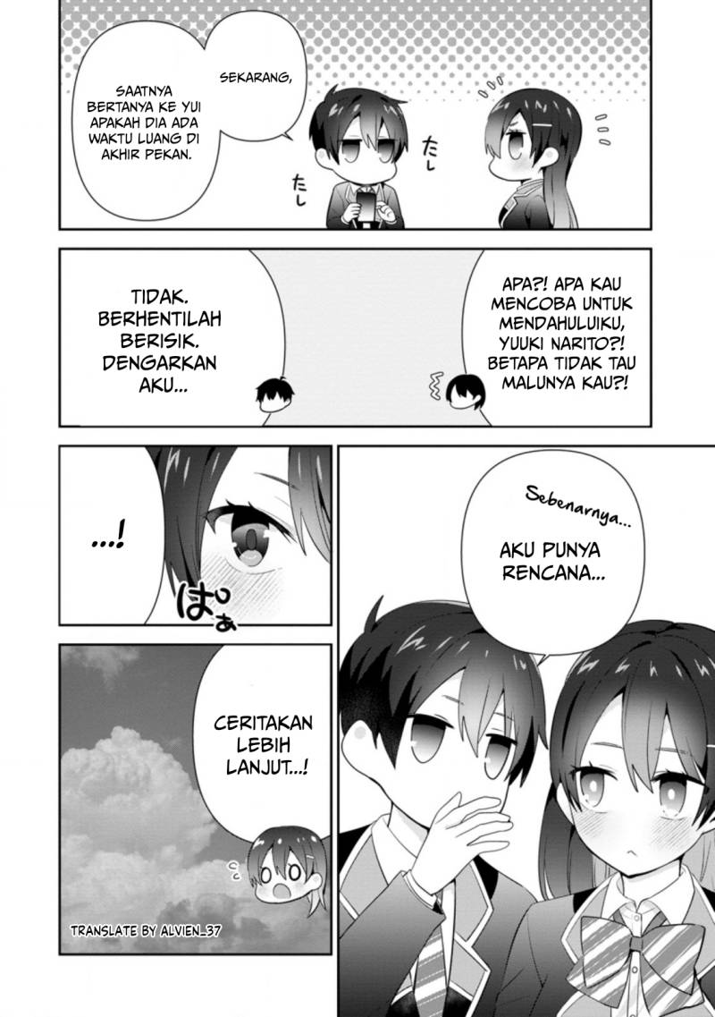 The Cute Girl Sitting Next to Me Is Trying to Make Me Fall in Love With Her as a Way to Ridicule Me Chapter 12 Bahasa Indonesia